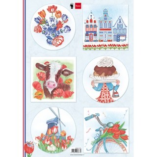 (EWK1275)3D I love Holland - Tulips
