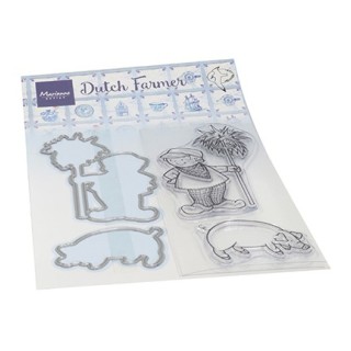 (HT1653)Clear stamp Hetty's Dutch farmer