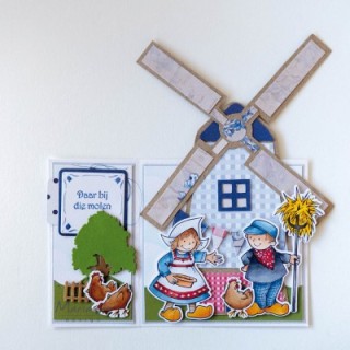 (HT1653)Clear stamp Hetty's Dutch farmer