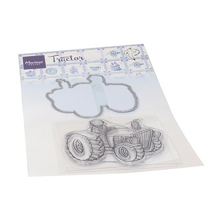 (HT1654)Clear stamp Hetty's Tractor