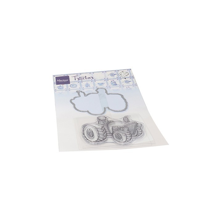 (HT1654)Clear stamp Hetty's Tractor