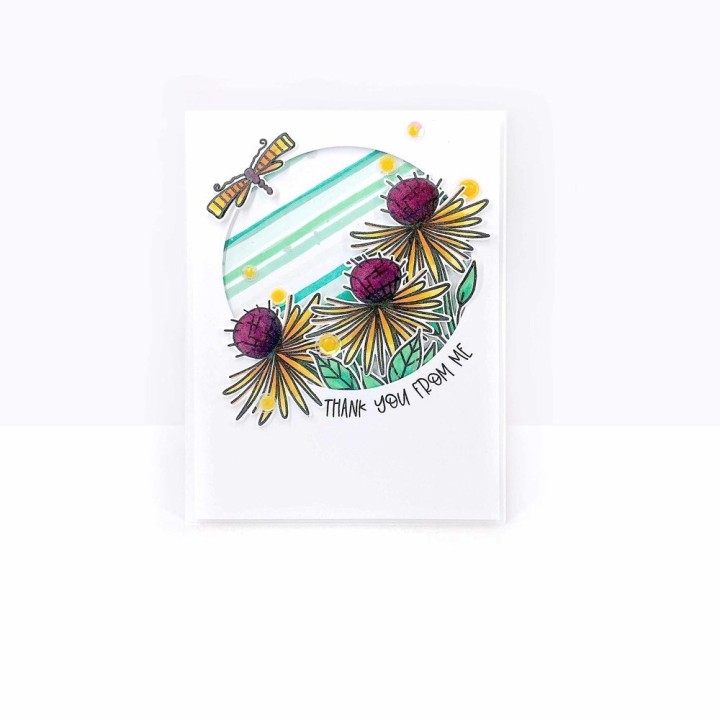 (PD8001)Polkadoodles Adorable Florable Clear Stamps