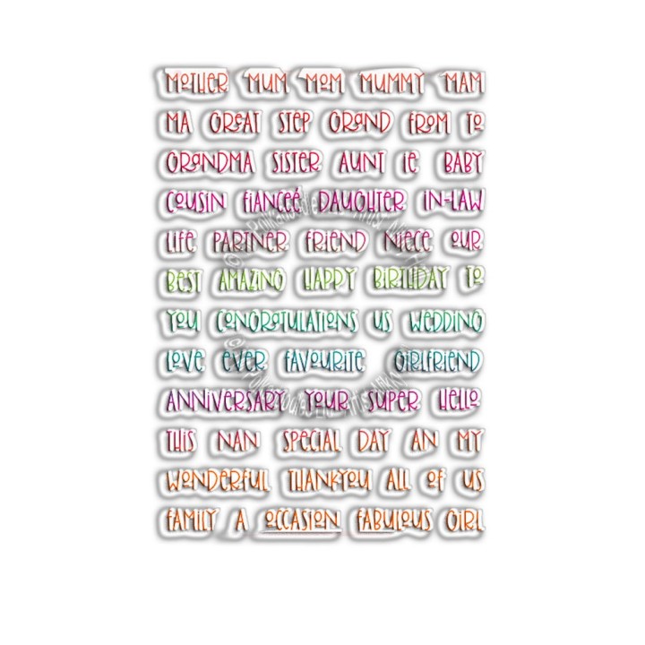 (PD8024)Polkadoodles All About the Girls Sentiments Clear Stamps