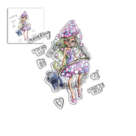 (PD8039)Polkadoodles Hyacinth Darling Bud Clear Stamps
