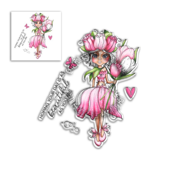 (PD8041)Polkadoodles Tulip Darling Bud Clear Stamps