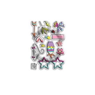 (PD8048)Polkadoodles Hanging Garden Clear Stamps