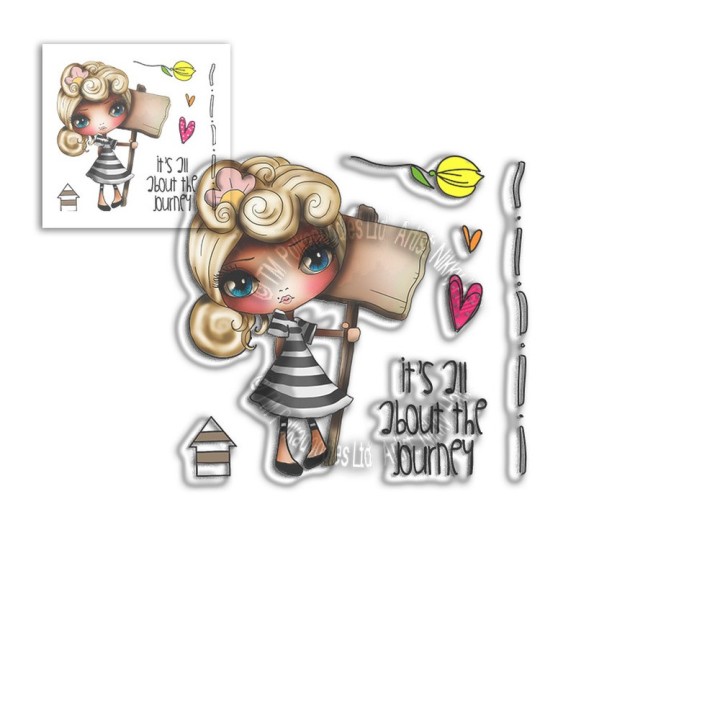 (PD8060)Polkadoodles All About the Journey January Clear Stamps