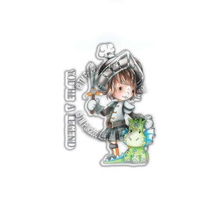 (PD7855)Polkadoodles Little Dudes Legend Knight Clear Stamps