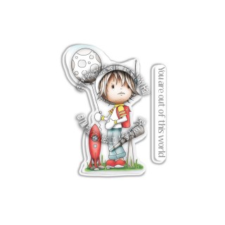 (PD7857)Polkadoodles Little Dudes Astronaut Clear Stamps