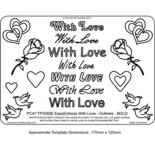EMBOSSING EasyEmboss 'With Love' Outlines - BOLD