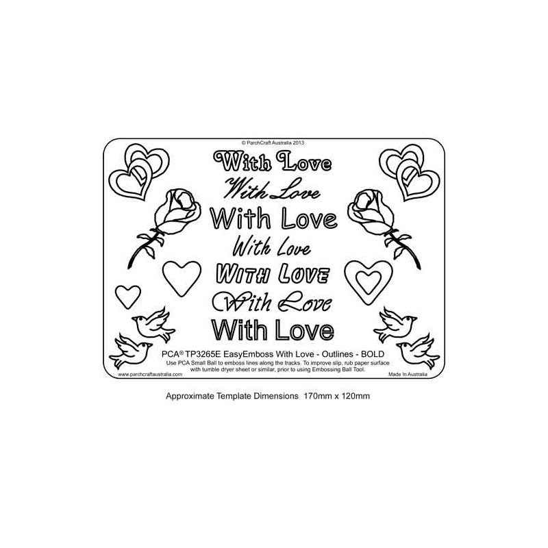 EMBOSSING EasyEmboss 'With Love' Outlines - BOLD