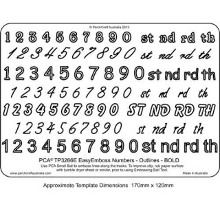 EMBOSSING EasyEmboss 'Numbers' Outlines - BOLD