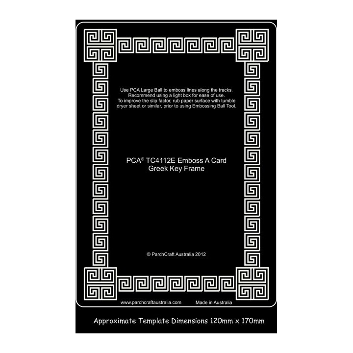 (PCA-TC4112E)Emboss-A-Card Greek Key Frame