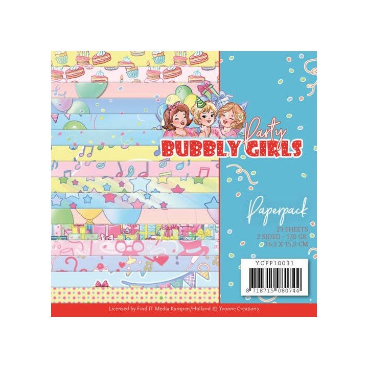 (YCPP10031)Paperpack - Yvonne Creations - Bubbly Girls - Party