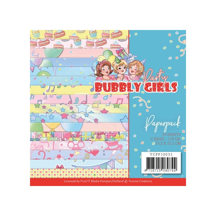 (YCPP10031)Paperpack - Yvonne Creations - Bubbly Girls - Party