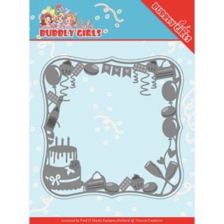 (YCD10200)Dies - Yvonne Creations - Bubbly Girls Party - Celebrations Frame