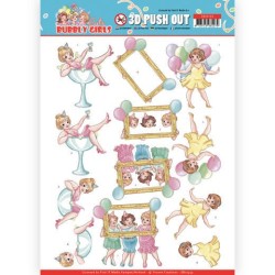 (SB10439)3D Pushout - Yvonne Creations - Bubbly Girls - Party - Let's have fun