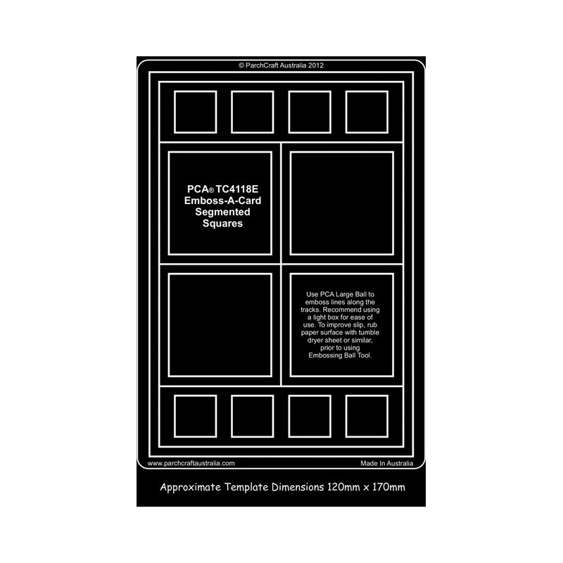 (PCA-TC4118E)Emboss-A-Card Segmented Squares