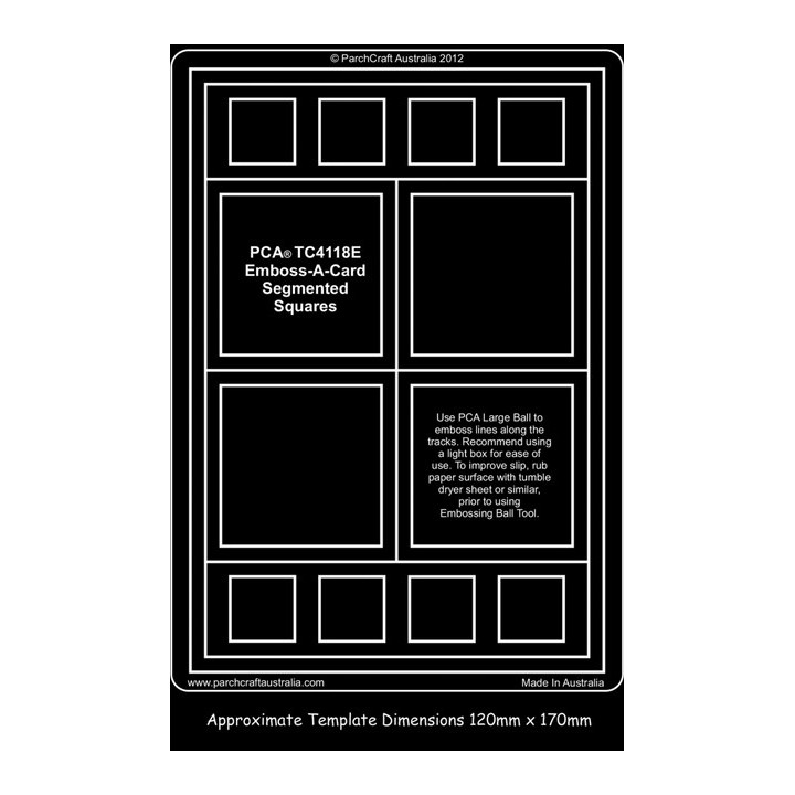 (PCA-TC4118E)Emboss-A-Card Segmented Squares