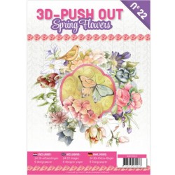 (3DPO10022)3D Push Out boek 22 - Spring Flowers