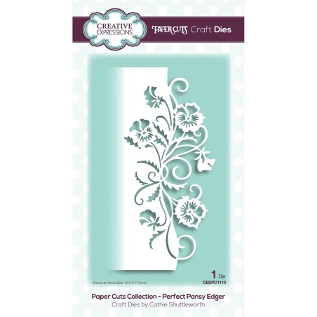 (CEDPC1110)Creative Expressions • Paper cuts Craft dies Perfect pansy edger