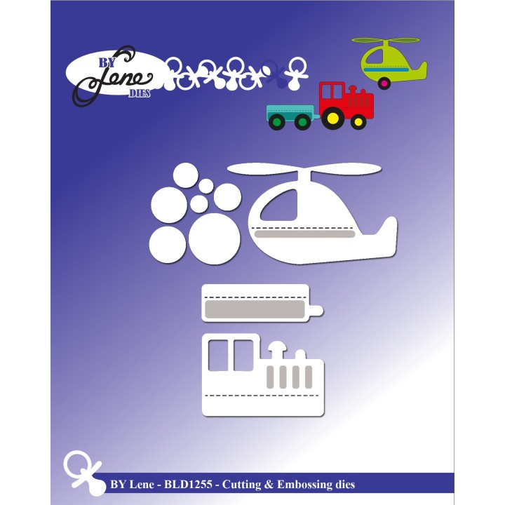 (BLD1255)By Lene Childrens Toys 2 Cutting & Embossing Dies