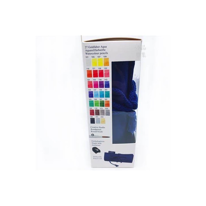 (114652)Faber Castell Crayon Goldfaber Aqua, boîte-rouleau, 29 pièces