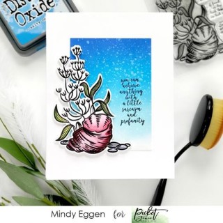 (OC-115)Picket Fence Studios Whelk Shell Scene Clear Stamps