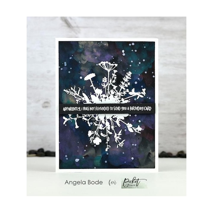 (F-135)Picket Fence Studios Wild Wildflowers Clear Stamps
