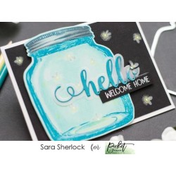 (A-139)Picket Fence Studios Fireflies on a Warm Night Clear Stamps