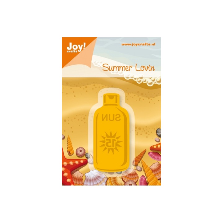 (6002/0178)Cutting & Embossing stencil fles zonnebrandcreme