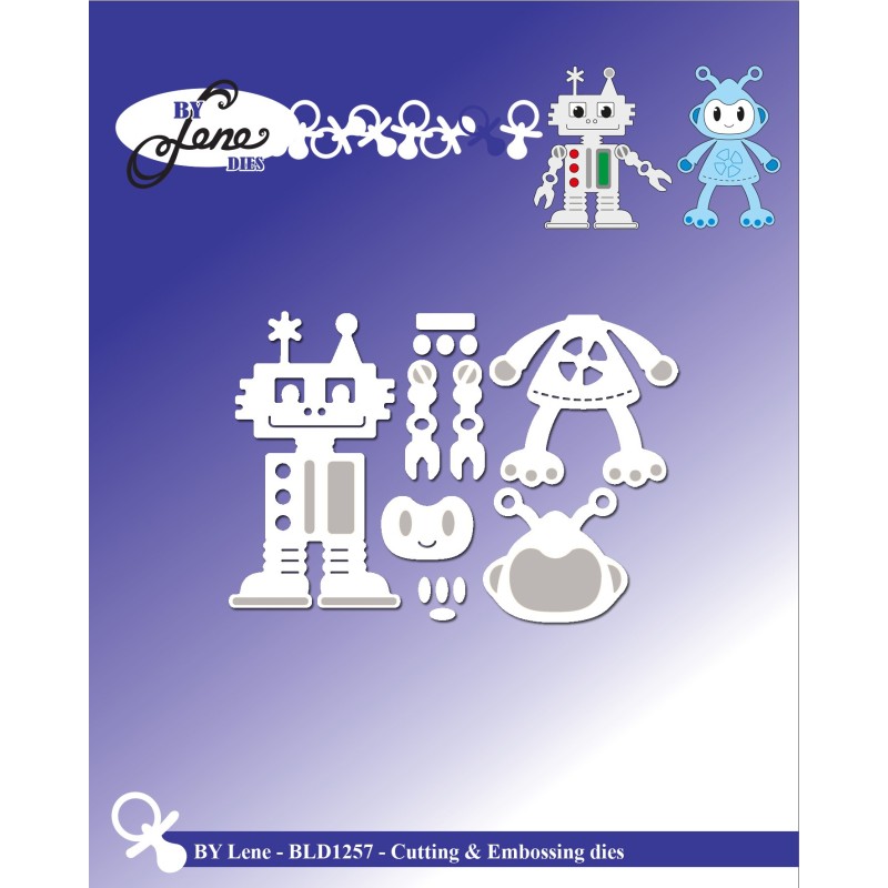 (BLD1257)By Lene Robots Cutting & Embossing Dies