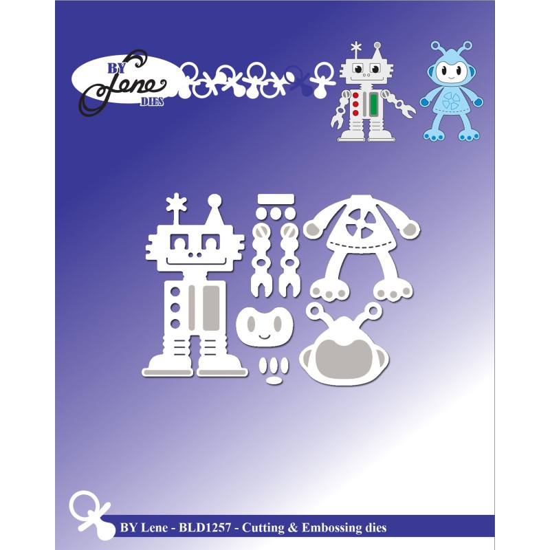 (BLD1257)By Lene Robots Cutting & Embossing Dies (BLD1257)By Lene Robots Cutting & Embossing Dies