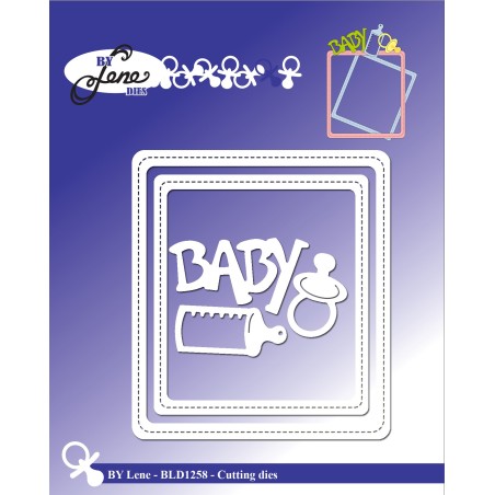 (BLD1258)By Lene Baby Frame Cutting & Embossing Dies