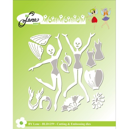 (BLD1259)By Lene Fairies 1 Cutting & Embossing Dies