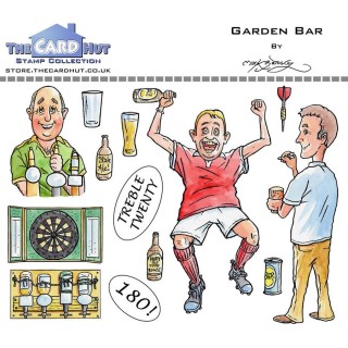 (MBGSGBR)The Card Hut Garden Bar Clear Stamps