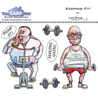(MBGSKF)The Card Hut Keeping Fit Clear Stamps
