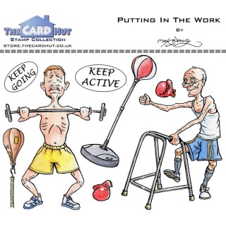 (MBGSPITW)The Card Hut Putting In The Work Clear Stamps