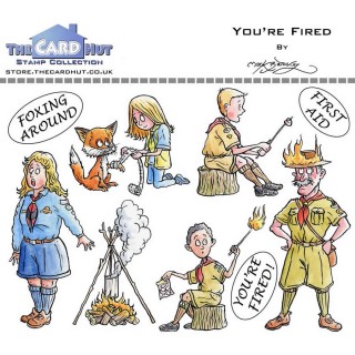 (MBOYF)The Card Hut You're Fired Clear Stamps