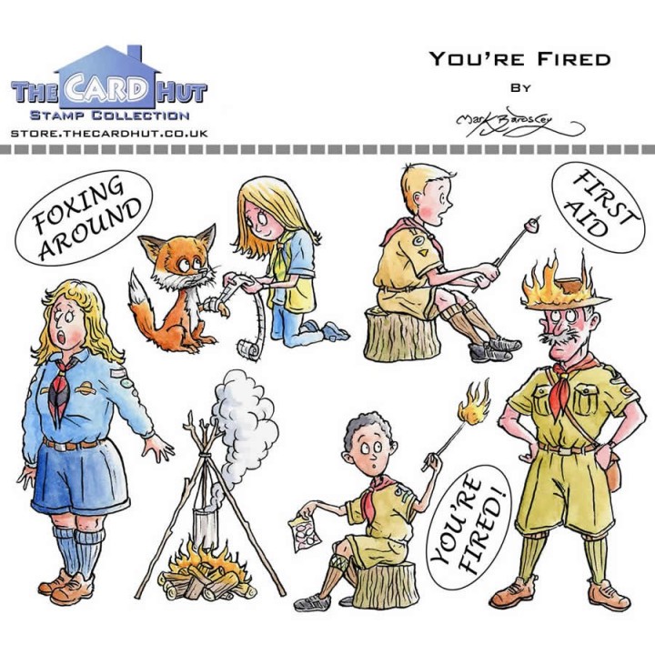 (MBOYF)The Card Hut You're Fired Clear Stamps