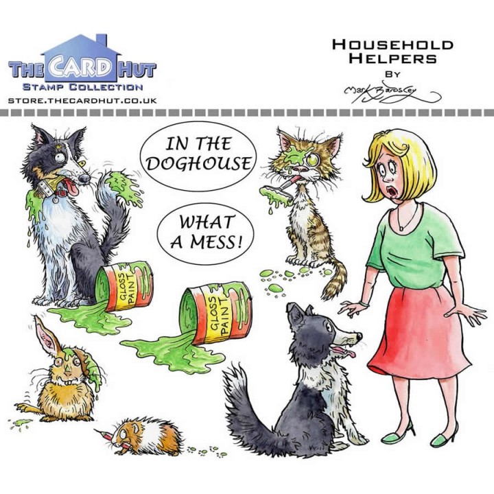 (MBPHH)The Card Hut Household Helpers Clear Stamps