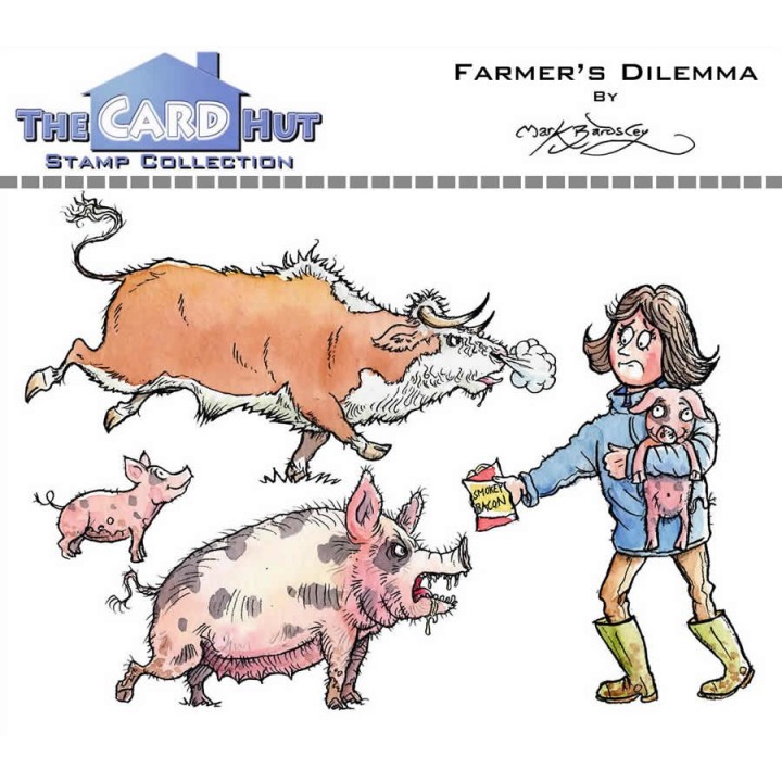(MBWWFD)The Card Hut Farmer's Dilemma Clear Stamps