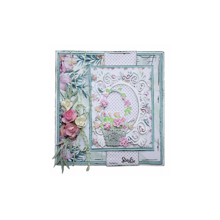 (6002/1454)Cutting debossing embossing dies Basket of flowers