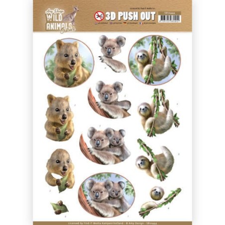 (SB10444)3D Pushout - Amy Design - Wild Animals Outback - Koala
