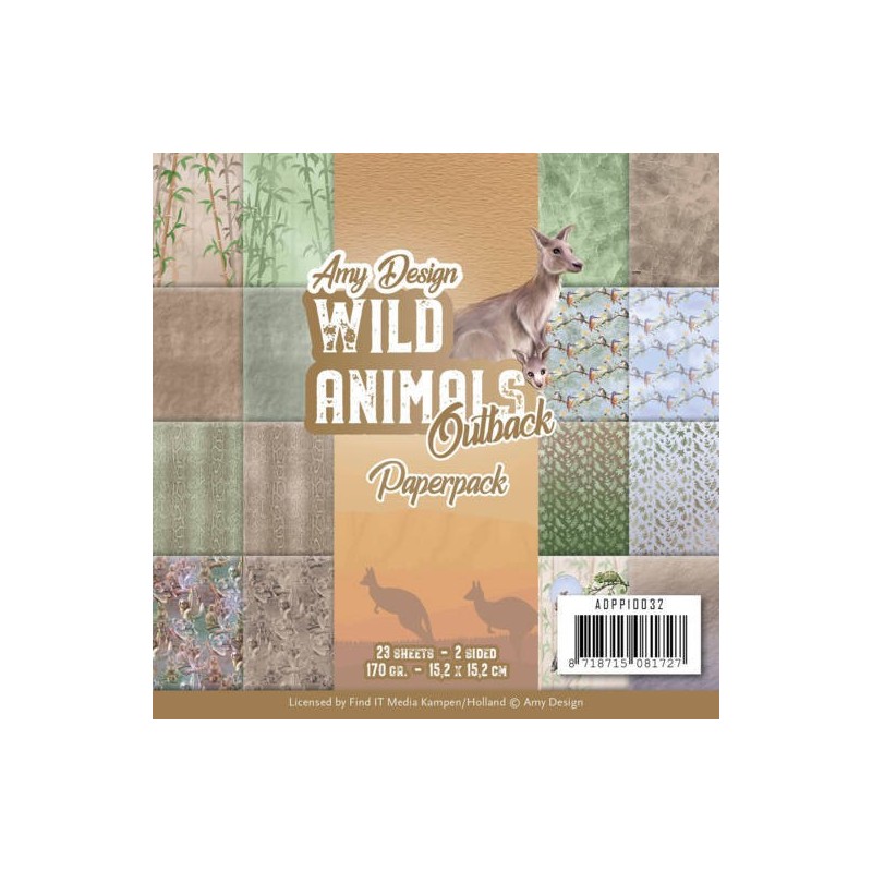 (ADPP10032)Paperpack - Amy Design - Wild Animals Outback