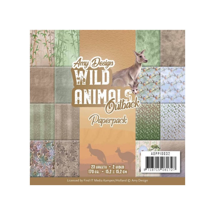 (ADPP10032)Paperpack - Amy Design - Wild Animals Outback