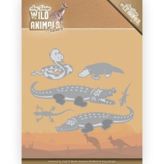 (ADD10206)Dies - Amy Design - Wild Animals Outback - Crocodile
