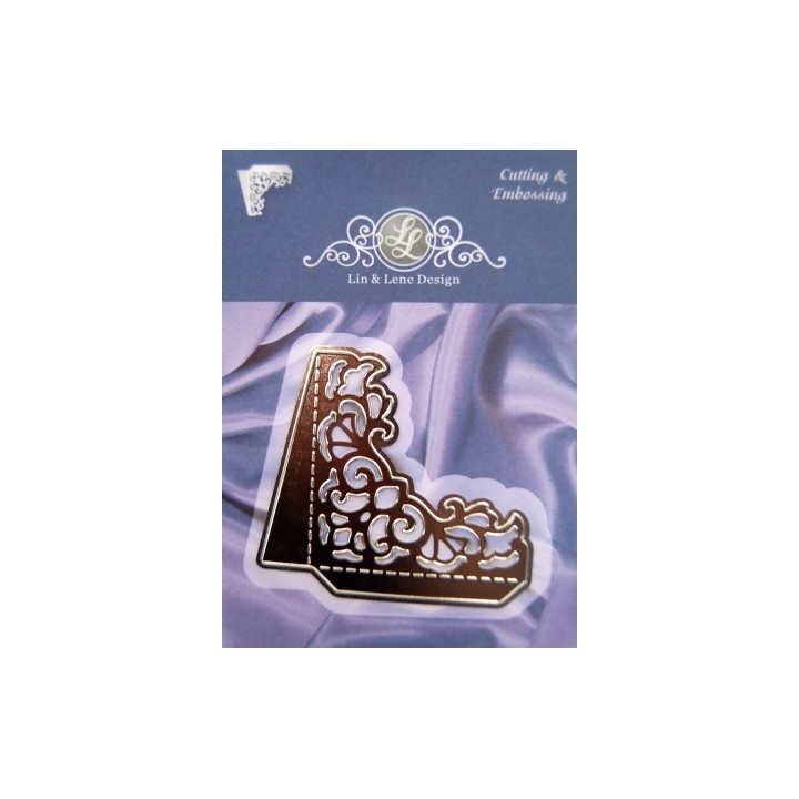 (1201/0072)Lin & Lene pochoir coin (pliage)