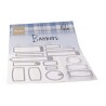 (CS1058)Clear stamp Banners by Marleen