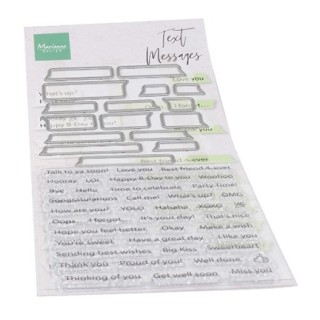 (CS1060)Clear stamp Text messages